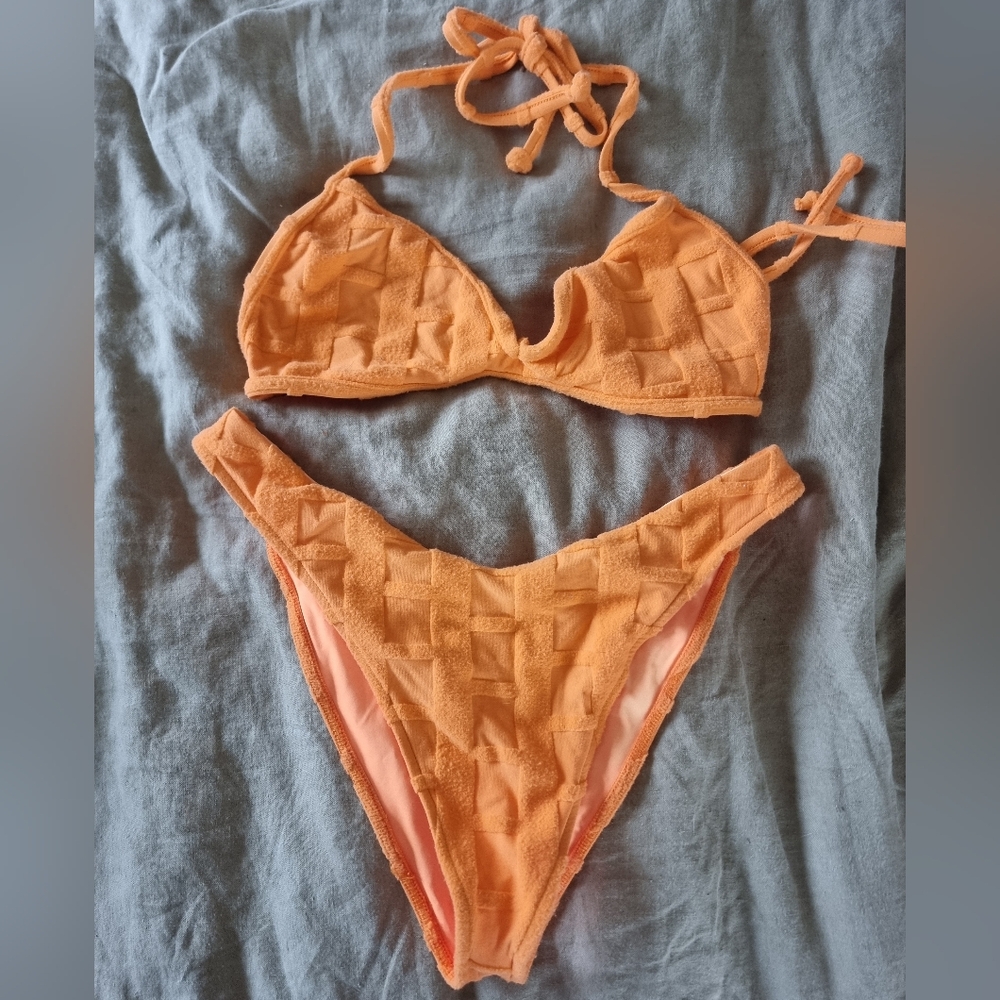 Frankie's Bikinis Neon Orange Bikini M/L